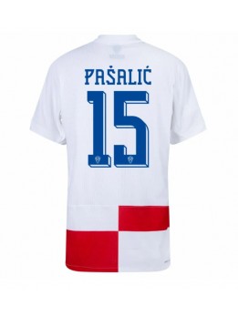 Hrvatska Mario Pasalic #15 Domaci Dres EP 2024 Kratak Rukavima